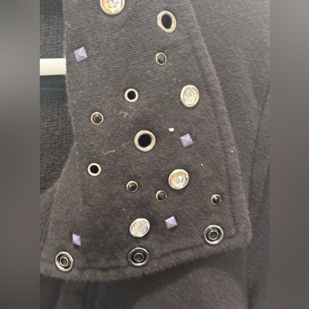 Free People We The Free Studded Hi-Lo Jacket Size L. Rare - Picture 2 of 6